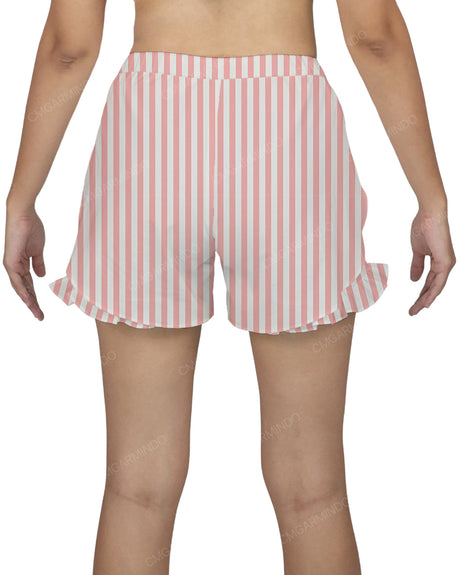 Ruffle Dolphin Hem Shorts