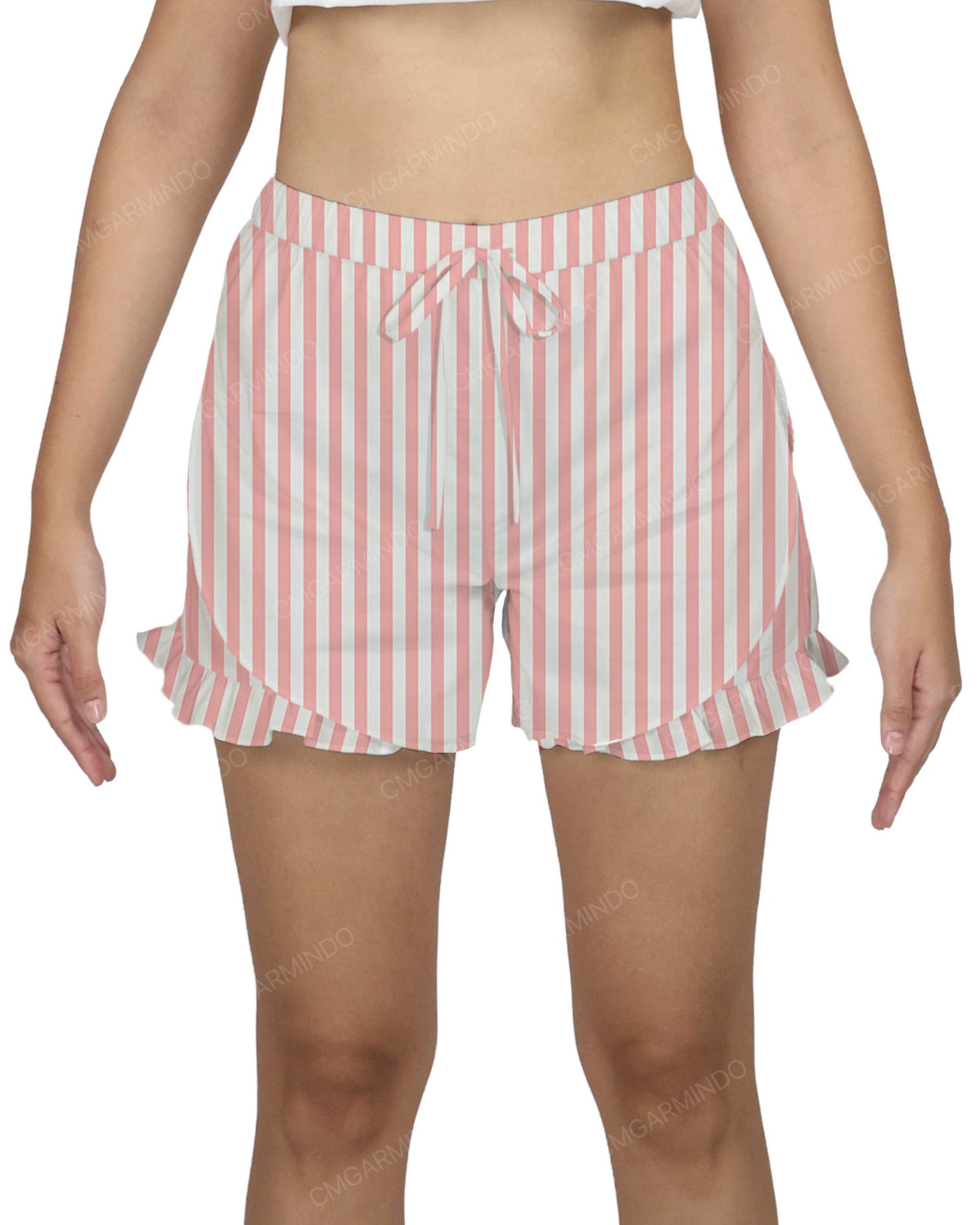 Ruffle Dolphin Hem Shorts