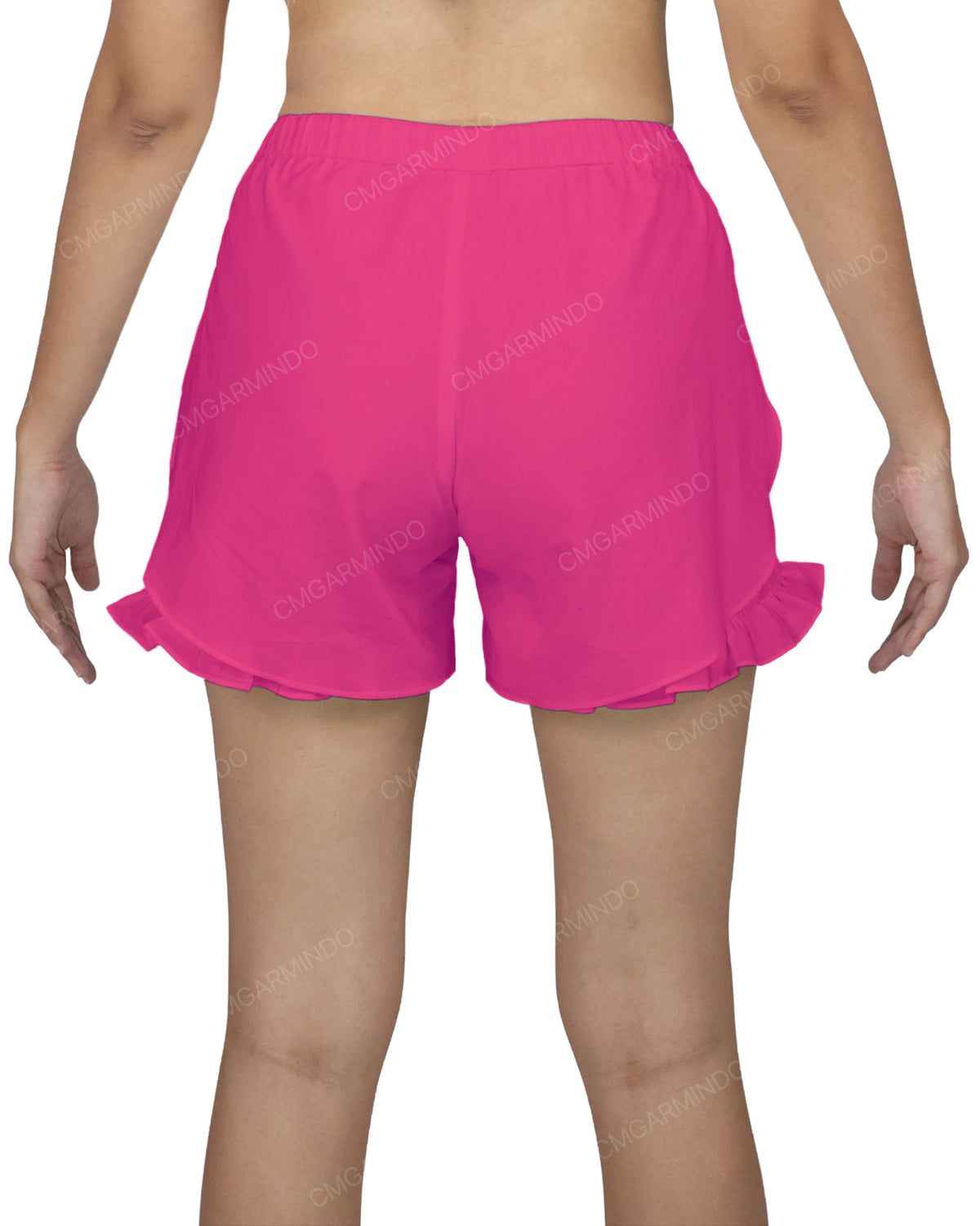 Ruffle Dolphin Hem Shorts
