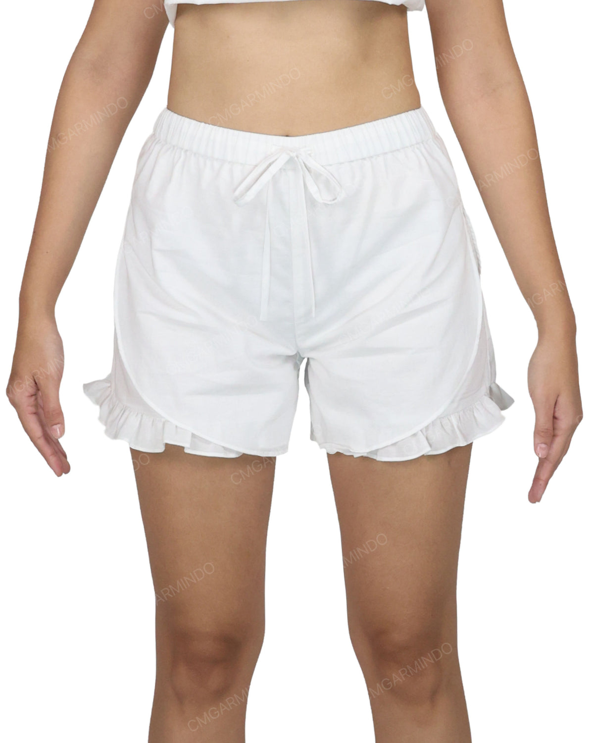 Ruffle Dolphin Hem Shorts