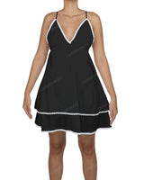 V-Neck Tiered Mini Sleep Dress