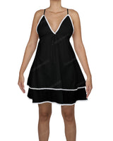 V-Neck Tiered Mini Sleep Dress