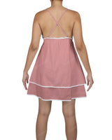 V-Neck Tiered Mini Sleep Dress