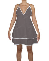 V-Neck Tiered Mini Sleep Dress