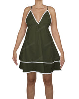 V-Neck Tiered Mini Sleep Dress