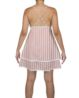 V-Neck Tiered Mini Sleep Dress
