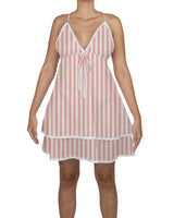 V-Neck Tiered Mini Sleep Dress