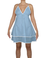 V-Neck Tiered Mini Sleep Dress