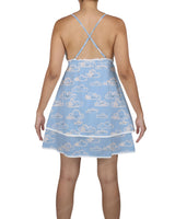 V-Neck Tiered Mini Sleep Dress