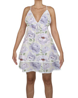 V-Neck Tiered Mini Sleep Dress