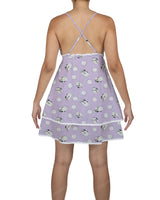 V-Neck Tiered Mini Sleep Dress