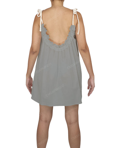 Scoop Neck Mini Sleep Dress