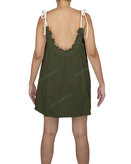 Scoop Neck Mini Sleep Dress