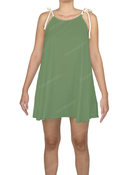 Scoop Neck Mini Sleep Dress
