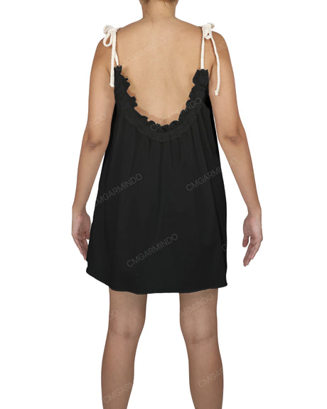 Scoop Neck Mini Sleep Dress
