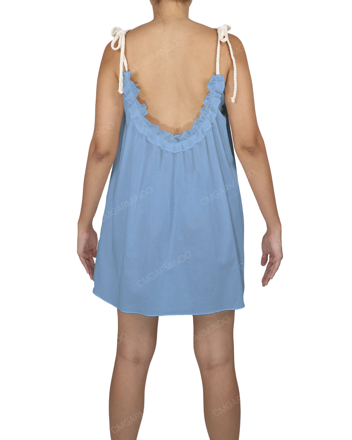 Scoop Neck Mini Sleep Dress