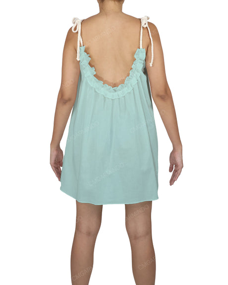 Scoop Neck Mini Sleep Dress