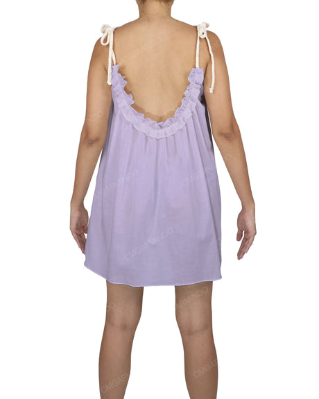Scoop Neck Mini Sleep Dress