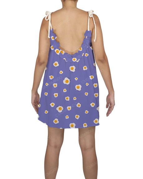 Scoop Neck Mini Sleep Dress