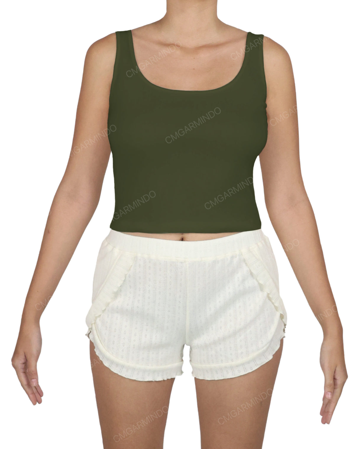 Square Neck Crop Top
