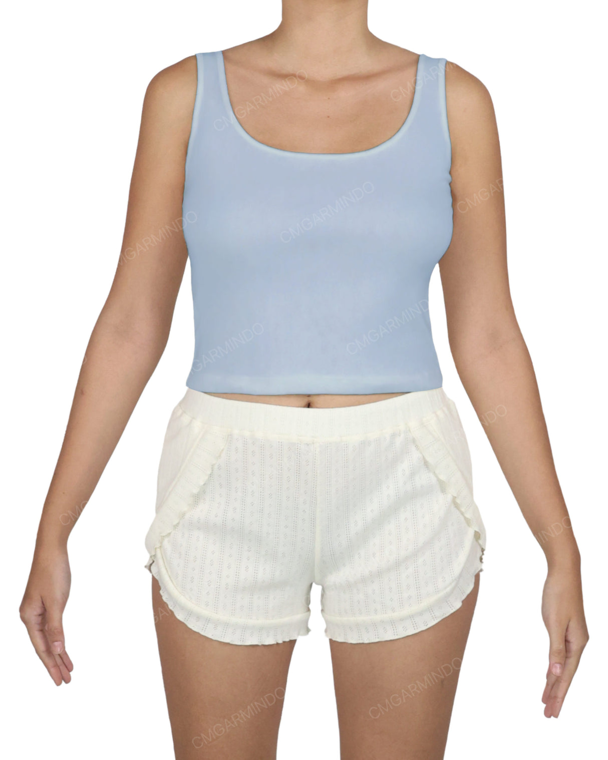 Square Neck Crop Top