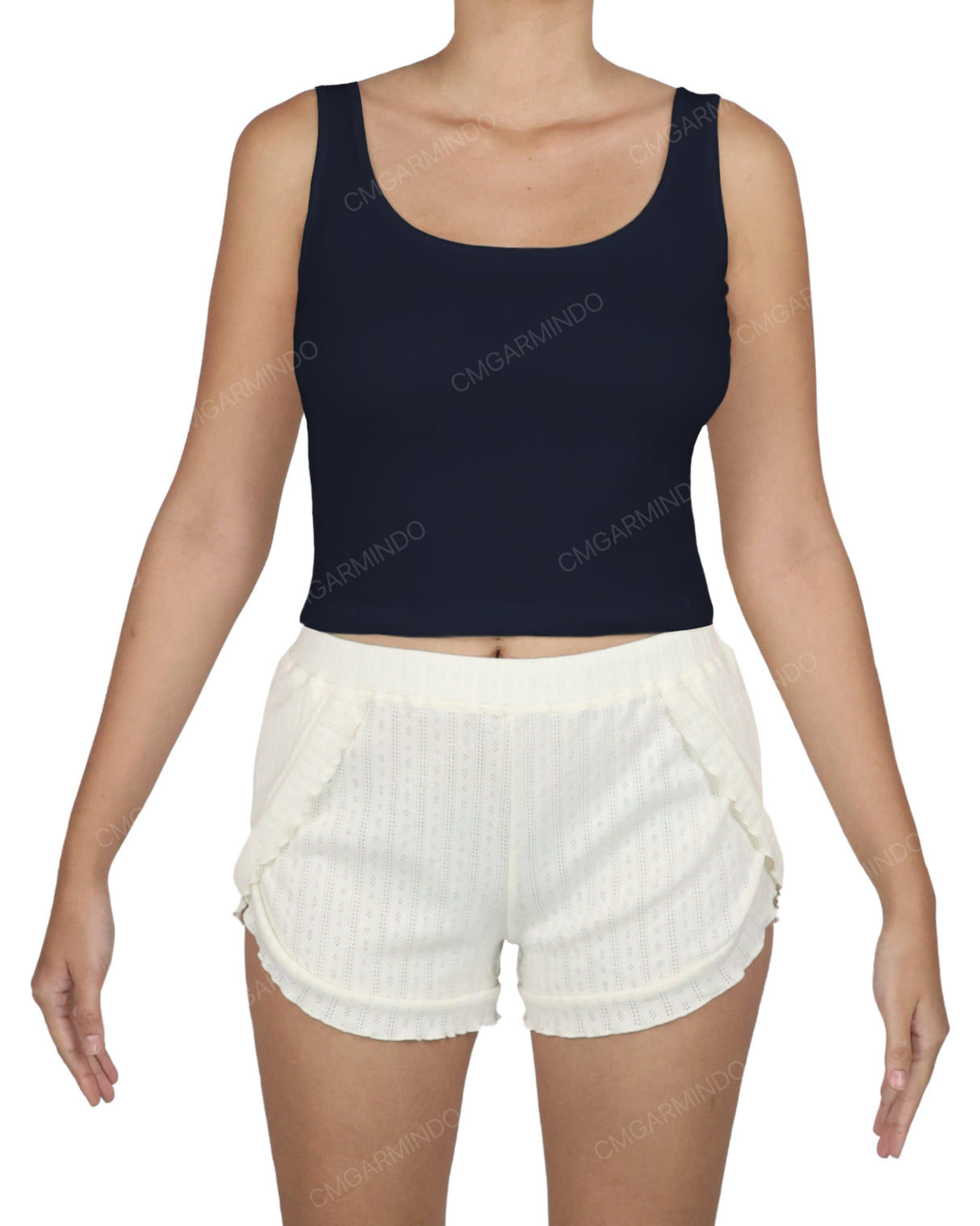 Square Neck Crop Top