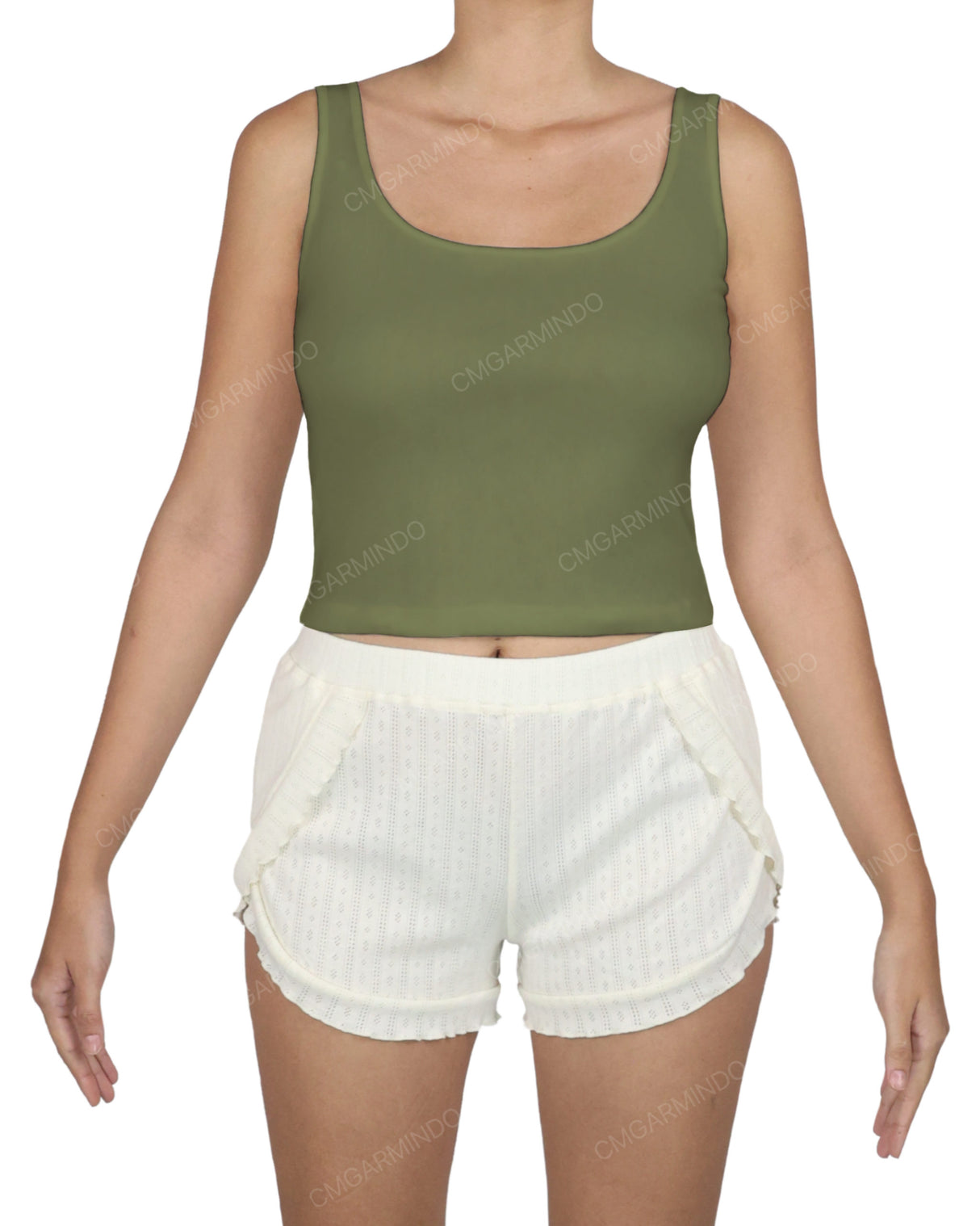 Square Neck Crop Top