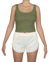 Square Neck Crop Top