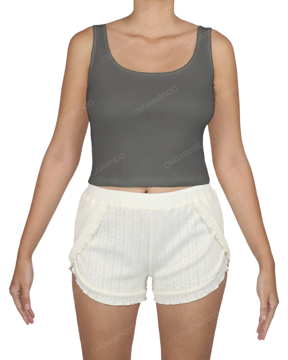 Square Neck Crop Top