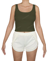 Square Neck Crop Top