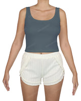 Square Neck Crop Top