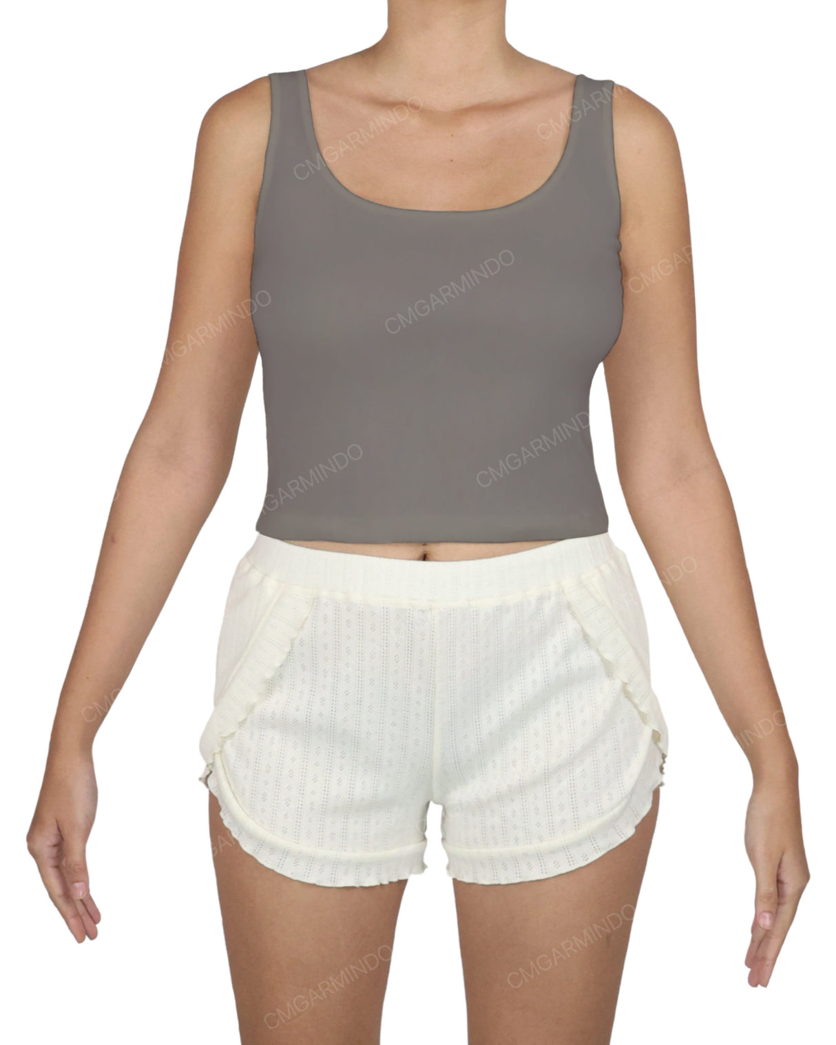 Square Neck Crop Top