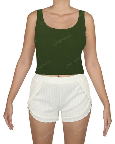 Square Neck Crop Top