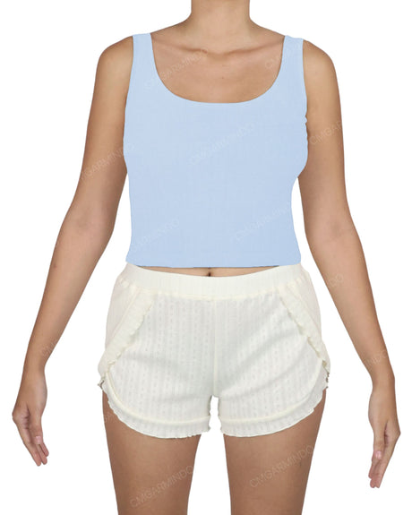 Square Neck Crop Top