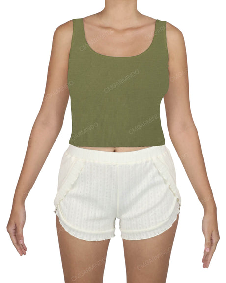Square Neck Crop Top