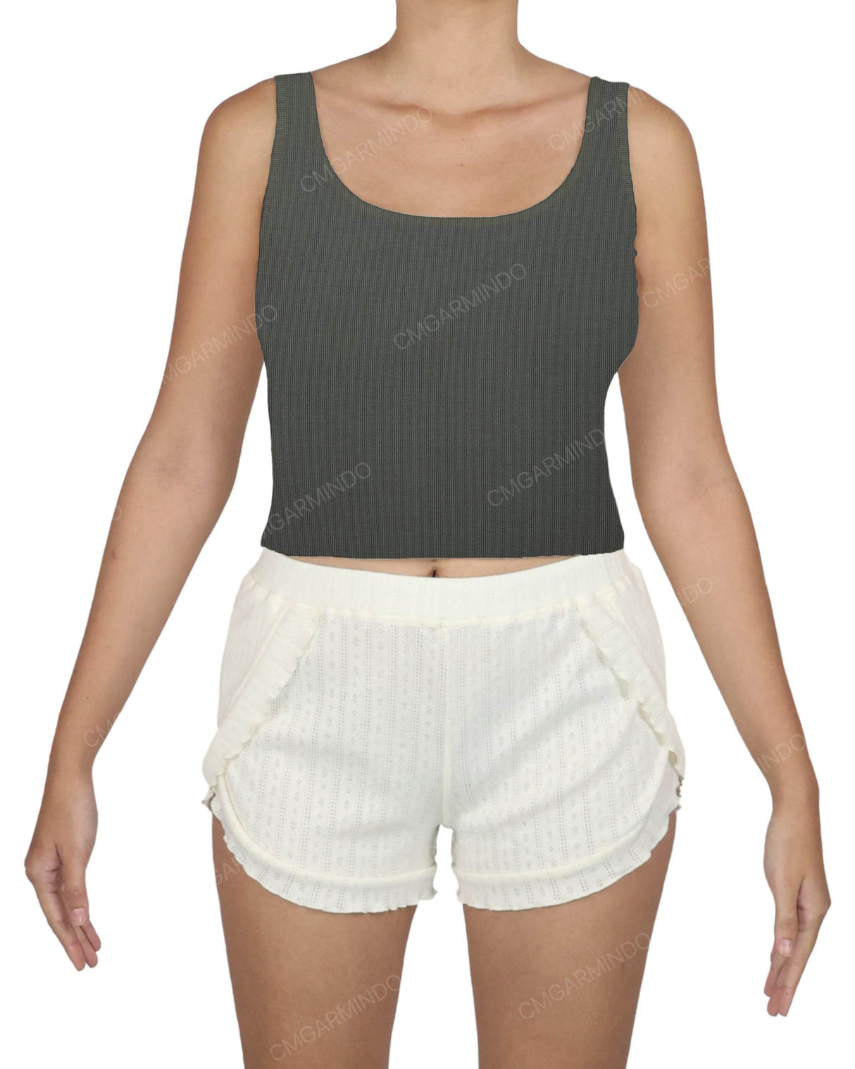 Square Neck Crop Top