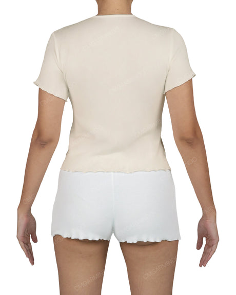 Crew Neck Crop Top