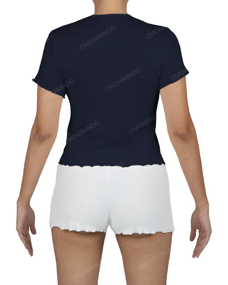 Crew Neck Crop Top