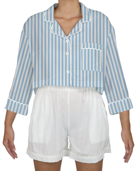 Oversized Short Sleeve Pyjama Top