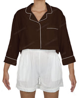 Oversized Short Sleeve Pyjama Top