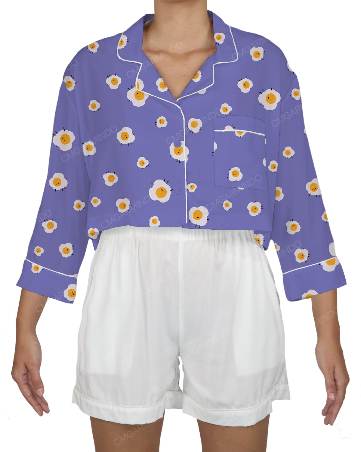 Oversized Short Sleeve Pyjama Top