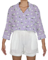 Oversized Short Sleeve Pyjama Top