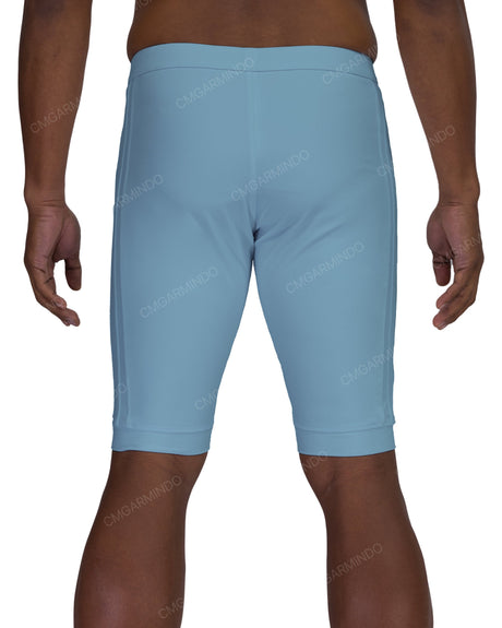 Side Panel Long Swim Shorts