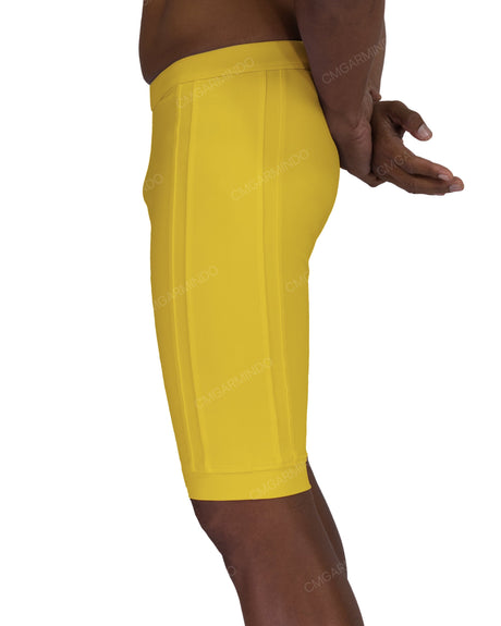 Side Panel Long Swim Shorts