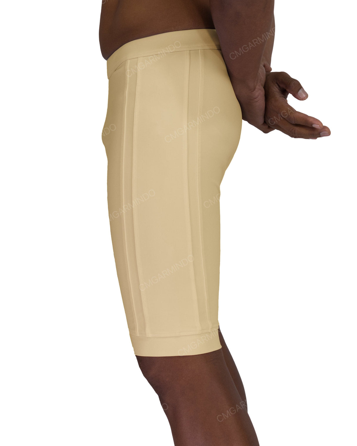 Side Panel Long Swim Shorts