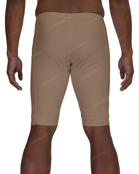 Side Panel Long Swim Shorts