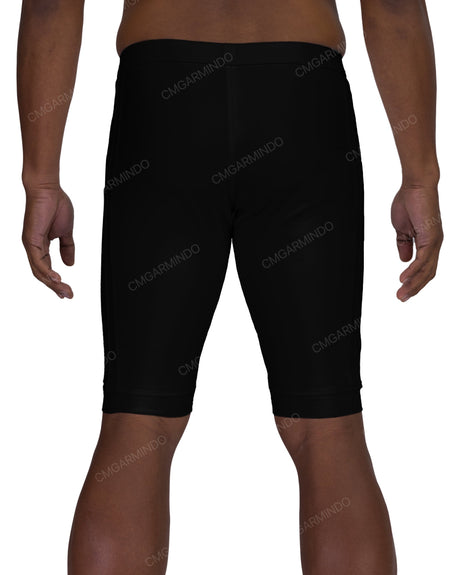 Side Panel Long Swim Shorts