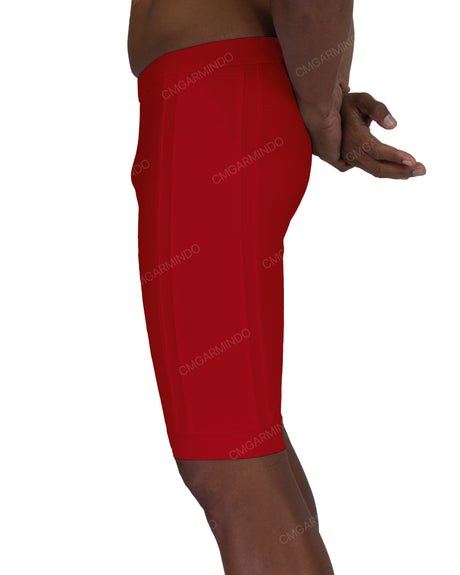 Side Panel Long Swim Shorts