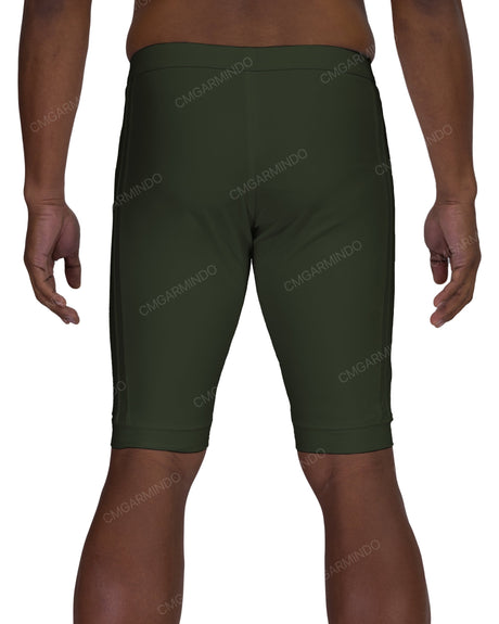 Side Panel Long Swim Shorts