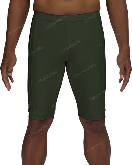 Side Panel Long Swim Shorts